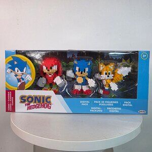 Sonic The Hedgehog Digital Figures Pack Classic Sonic Knuckles Tails By Jakks Pa